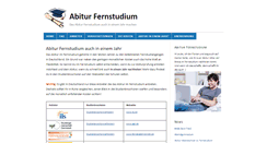 Desktop Screenshot of abiturfernstudium.net